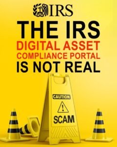 the IRS Digital Compliance portal is not real